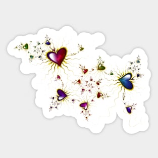 Hearts Of The Galaxy Sticker